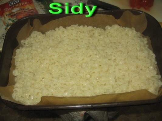 Budinca de taitei cu branza sarata