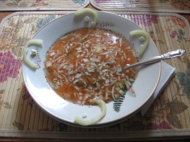 Ciorba sanatoasa preparata la rece