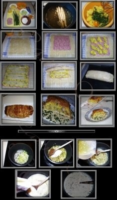 STRUDEL CU CARTOFI SI SPARANGHEL