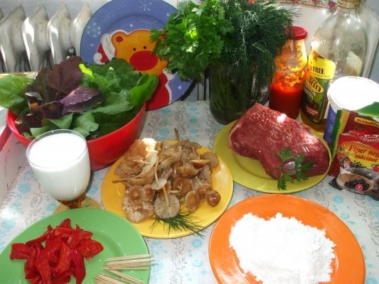 Rulouri de antricot cu ciuperci