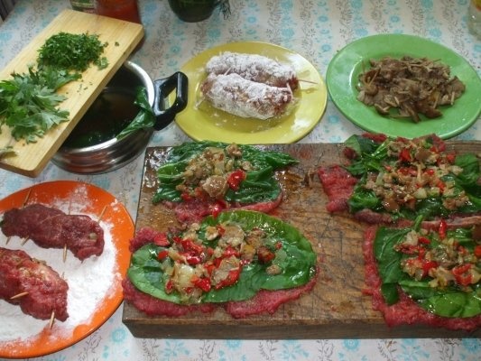 Rulouri de antricot cu ciuperci