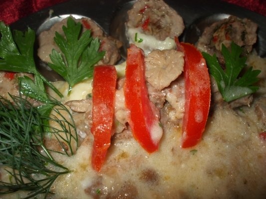 Rulouri de antricot cu ciuperci