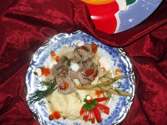 Rulouri de antricot cu ciuperci