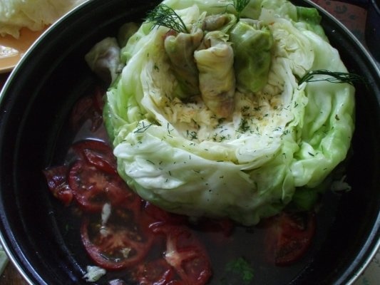 Sarmalute de curcan in cuib de varza dulce