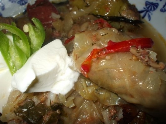 Sarmalute de curcan in cuib de varza dulce