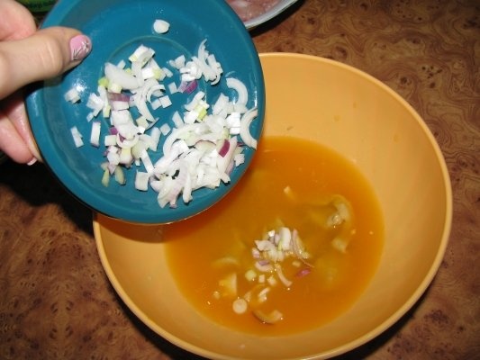 Curcan fript cu portocale