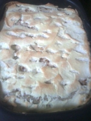 Clatite cu branza dulce si sos de vanilie la cuptor