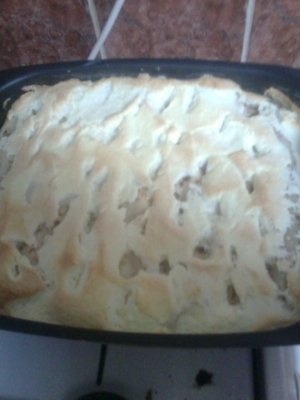 Clatite cu branza dulce si sos de vanilie la cuptor