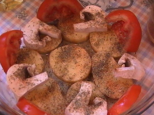 Musaca de cartofi cu ciuperci
