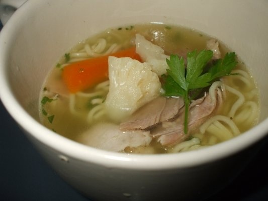 Supa de curcan cu taitei