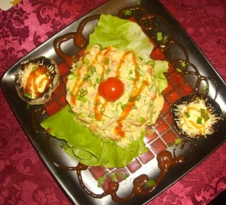 Salata  Rustica si Ciuperci la gratar