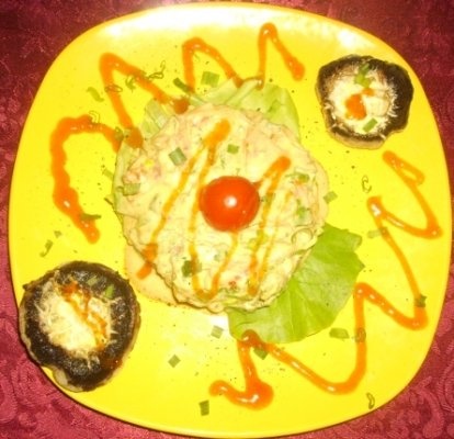 Salata  Rustica si Ciuperci la gratar