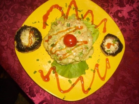 Salata  Rustica si Ciuperci la gratar