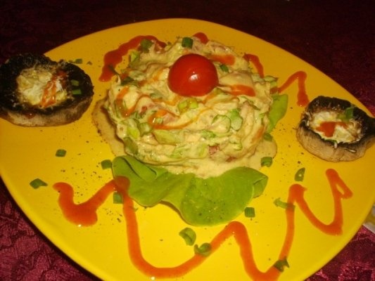 Salata  Rustica si Ciuperci la gratar