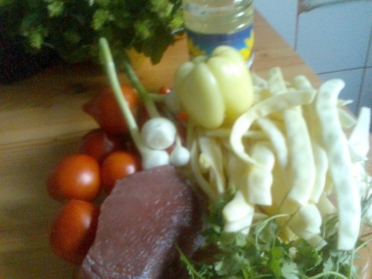 Fasole lata cu manzat