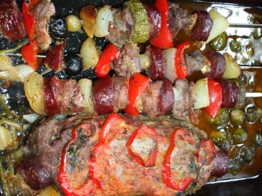 Medalion de muschiulet cu frigarui si garnitura Fantasy