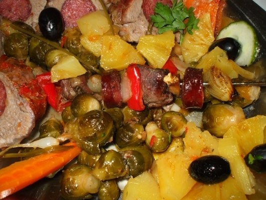 Medalion de muschiulet cu frigarui si garnitura Fantasy