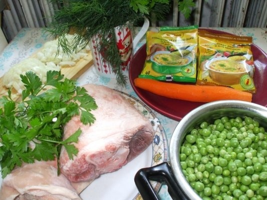 Mazare sote cu rasol de jambon