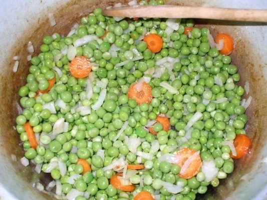 Mazare sote cu rasol de jambon