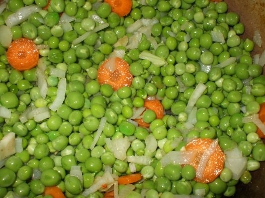 Mazare sote cu rasol de jambon