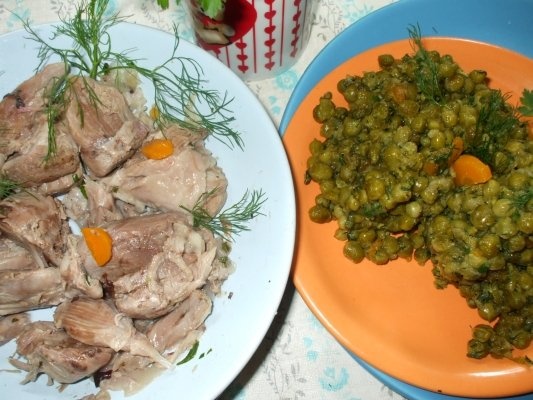 Mazare sote cu rasol de jambon