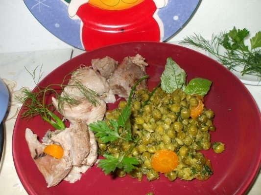 Mazare sote cu rasol de jambon