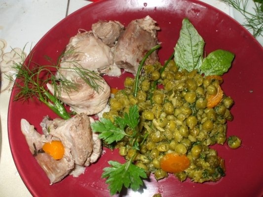 Mazare sote cu rasol de jambon