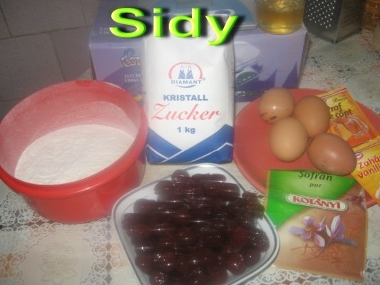 Prajitura cu visine din borcan- puse pe iarna