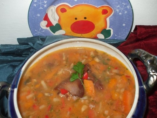 Ciorba de fasole cu afumatura