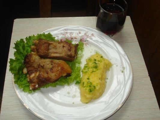 Coaste de miel cu mamaliguta