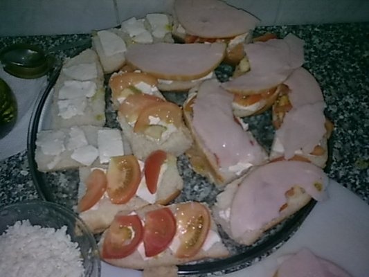 Sandwich mini pizza