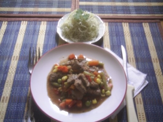 SOTE DE VITEL(VITA) CU LEGUME