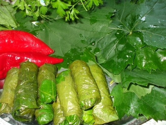 Sarmalute cu ciuperci in foi de vita