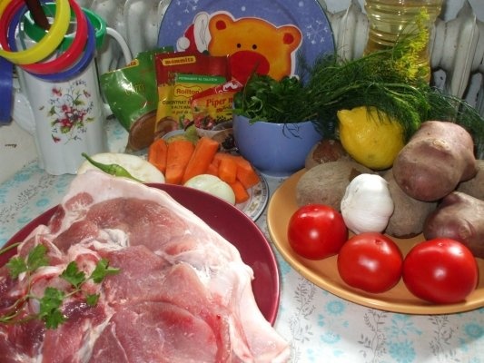 Jambon la tava cu cartofi