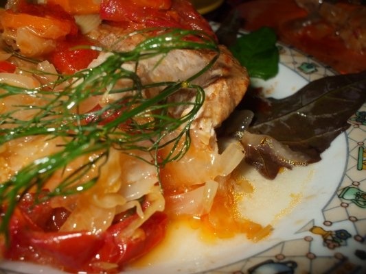 Jambon pe varza  la tava