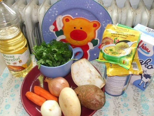 Pui rasol cu legume si sos de marar