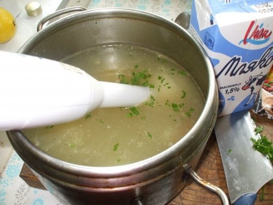 Supa de legume cu lapte si smantana