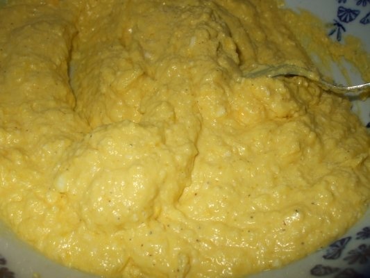 Pasta de oua cu peste si cartofi