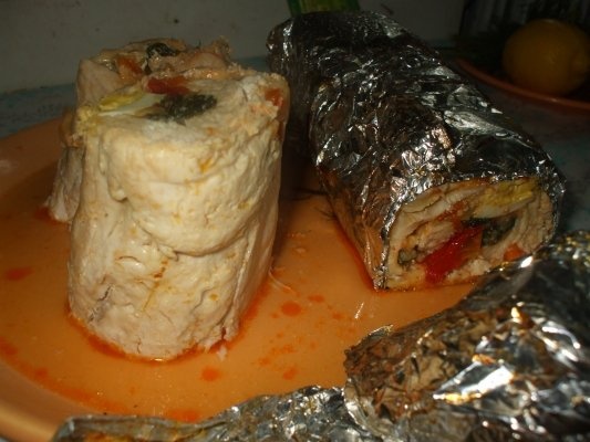 Rulouri de piept de pui cu dovlecel