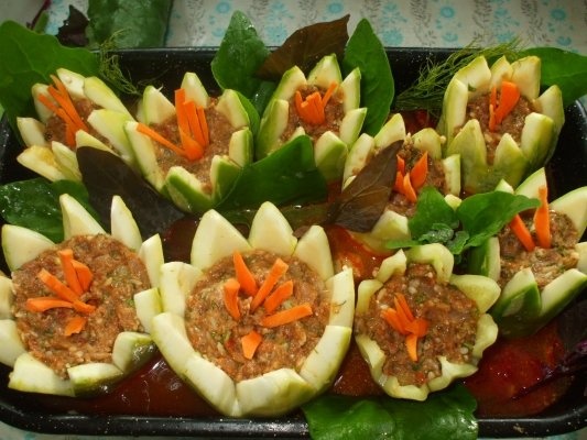 Dovlecei - nuferi - cu curcan