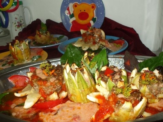 Dovlecei - nuferi - cu curcan