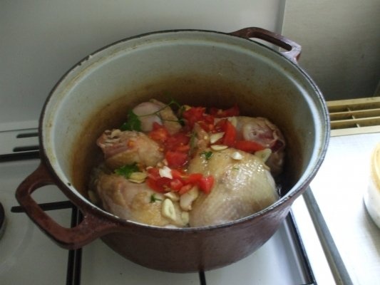 Ostropel de pui cu cartofi noi