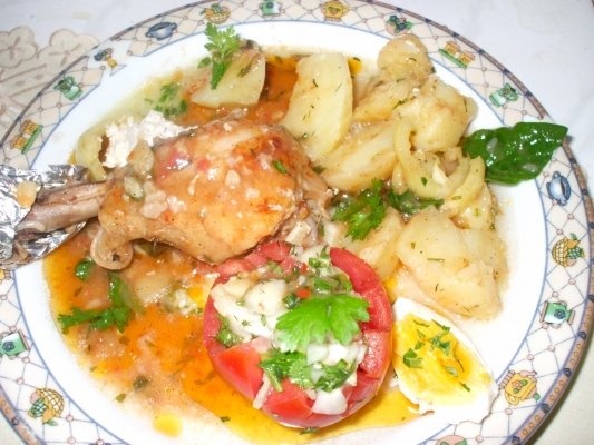 Ostropel de pui cu cartofi noi