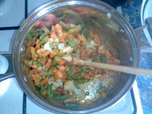 Garnitura de cartofi cu legume