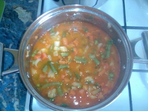 Garnitura de cartofi cu legume