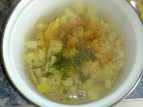 Garnitura de cartofi cu legume