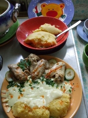 Ostropel de aripioare cu ciulama