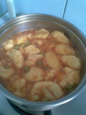 Mancare de mazare cu galuste