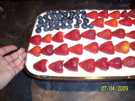 AMERICAN FLAG CAKE