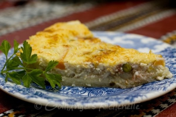 Quiche cu pangasius